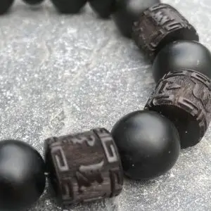 Kralen armband Tibet natural Black Beauty