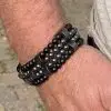 Kralen armband set a 4 armbanden van Hematiet en matte Black Onyx 6 mm xl