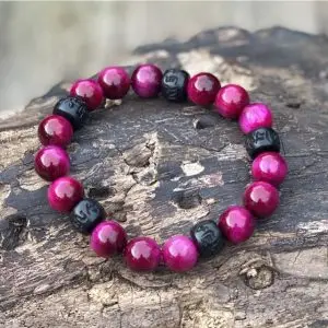 Armband tijgeroog rood