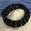 Armband Black Onyx met Boeddhistische Matra’s 8 en/of 10mm