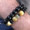 Armband Tibet natural Black Onyx meditatie armband 10 mm