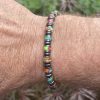 Armband Jackson met Heishi kralen multicolor 6mm en Hematiet