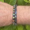 Armband Jackson met Heishi kralen multicolor 6mm en Hematiet