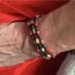 Armbandset 3-delig Beads of Happiness exclusief multicolor, rood, multicolor/rood 6 mm