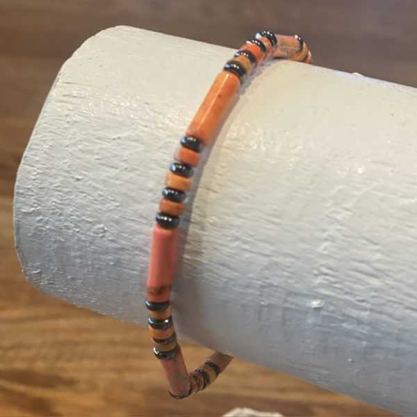 Armband Beads of Joy Oranje 4 x 13 mm